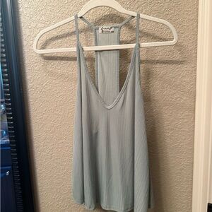 Free People Light Blue Sleeveless Tank Top